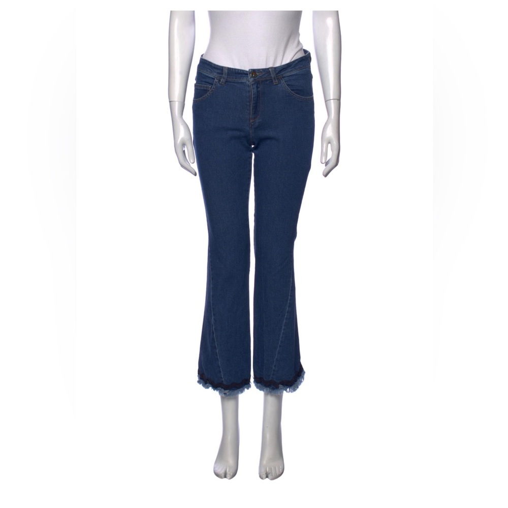 See By Chloe Mid Rise Flared/Frayed Bottom Jean add S (4)
